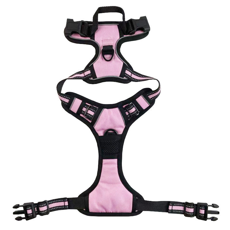 Reflective Nylon Chest &amp; Back Dog Harness