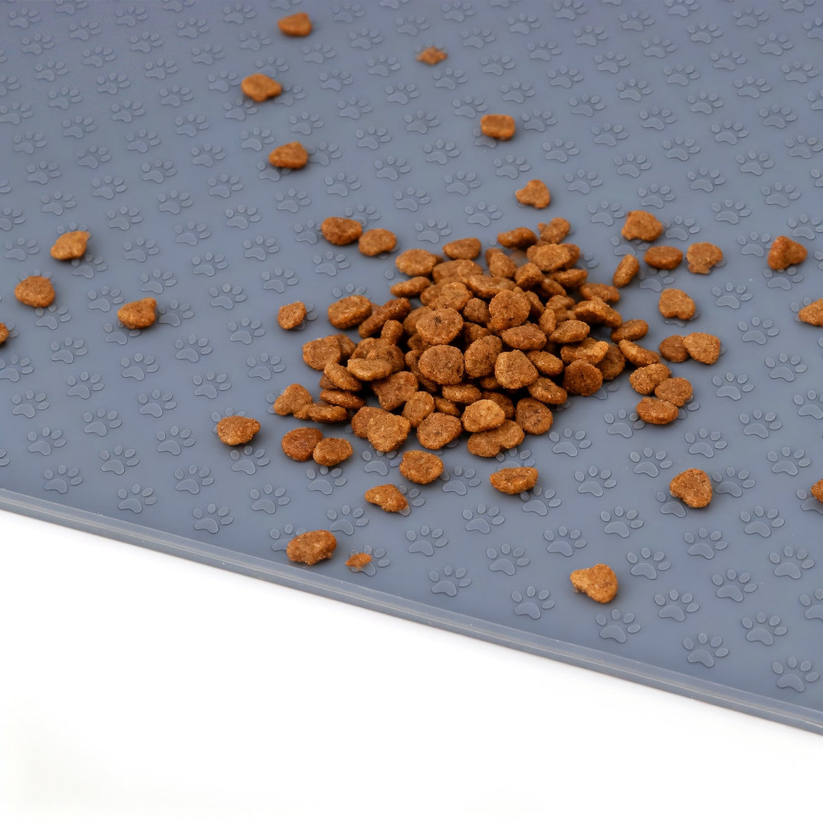 Non-Slip Dog Feeder Mat with Raised Edges - 15.5 x 23.5 In