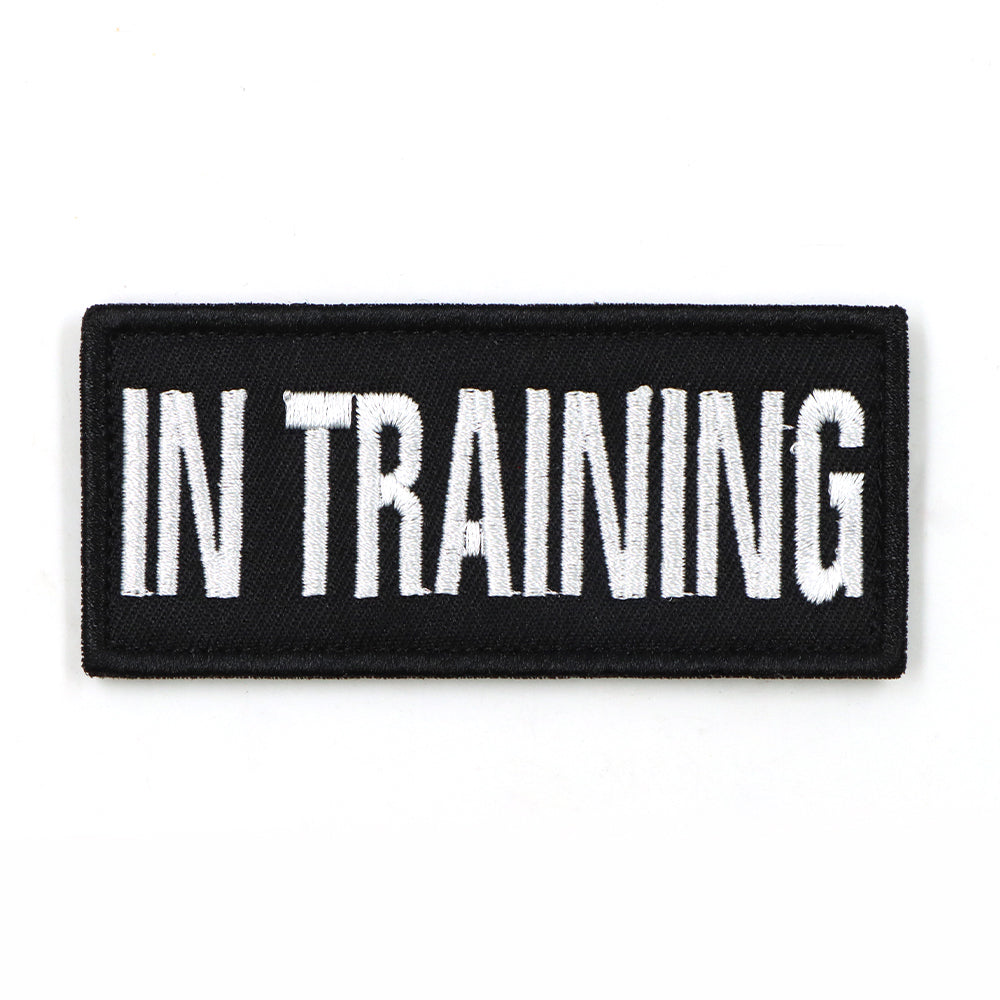 Dog Harness Patches Set - 12 Hook &amp; Loop Customizable Patches