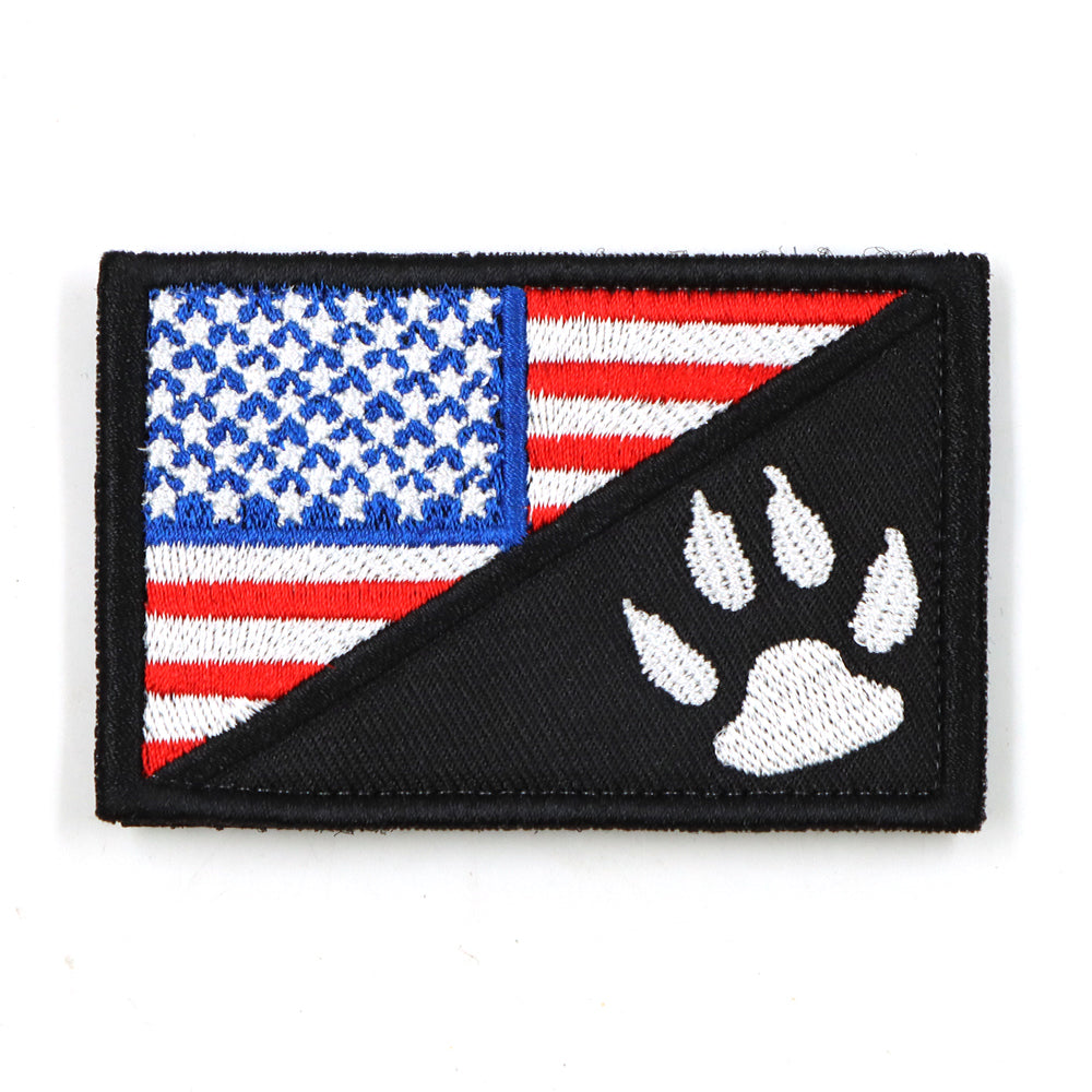 Dog Harness Patches Set - 12 Hook &amp; Loop Customizable Patches