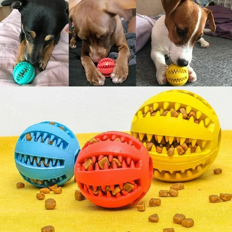 Interactive Rubber Treat Dispensing Ball