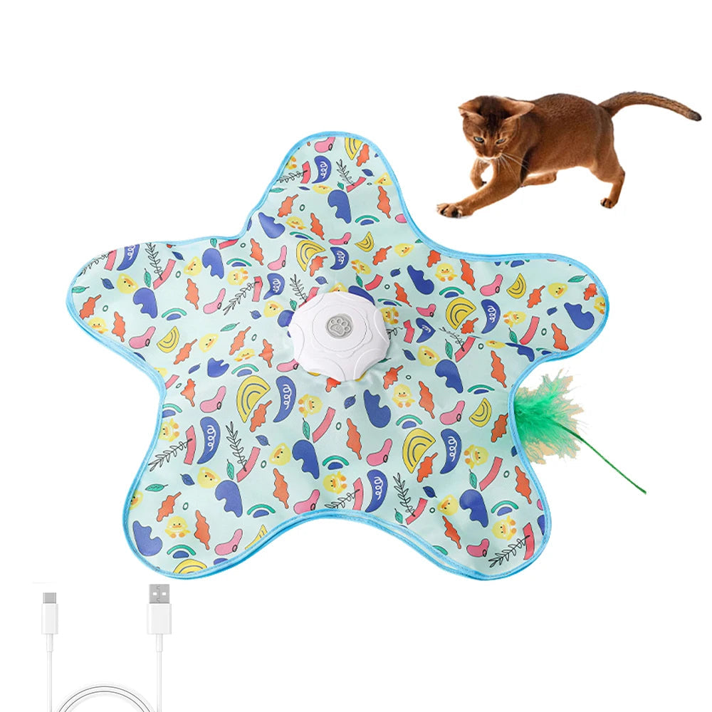 Automatic Hide and Seek Feather Cat Toy