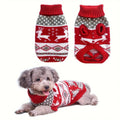 Knitted Christmas Sweater for Small Dogs and Cats