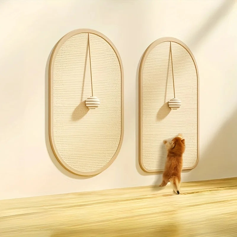 Sisal 3-in-1 Wall Mounted Cat Scratch Pad