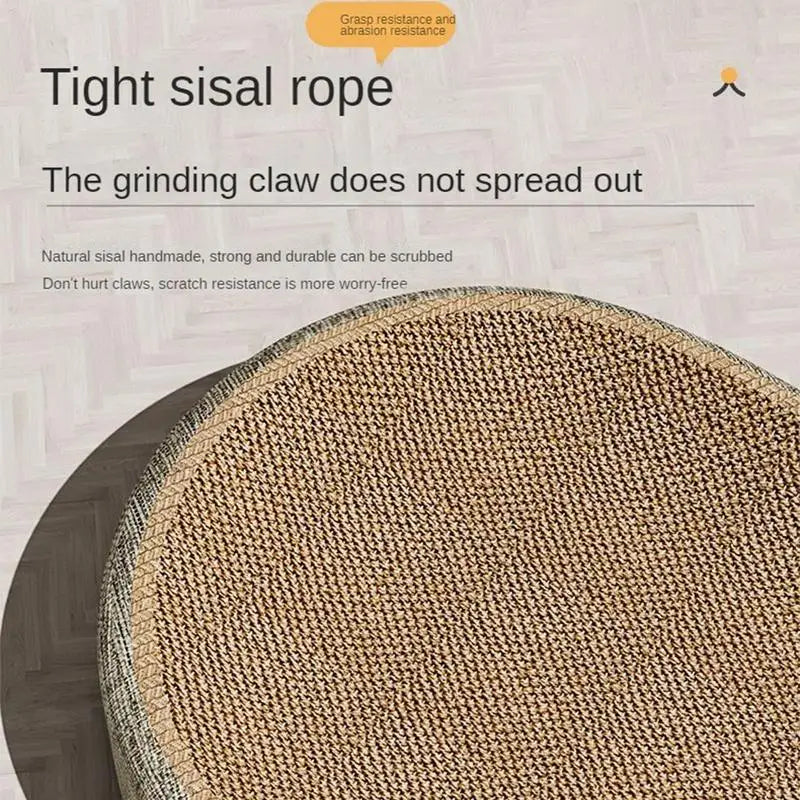 Oval Sisal 2-in-1 Cat Scratcher Bed