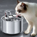 Stainless Steel Cat Water Fountain with Filter and Motion Sensor