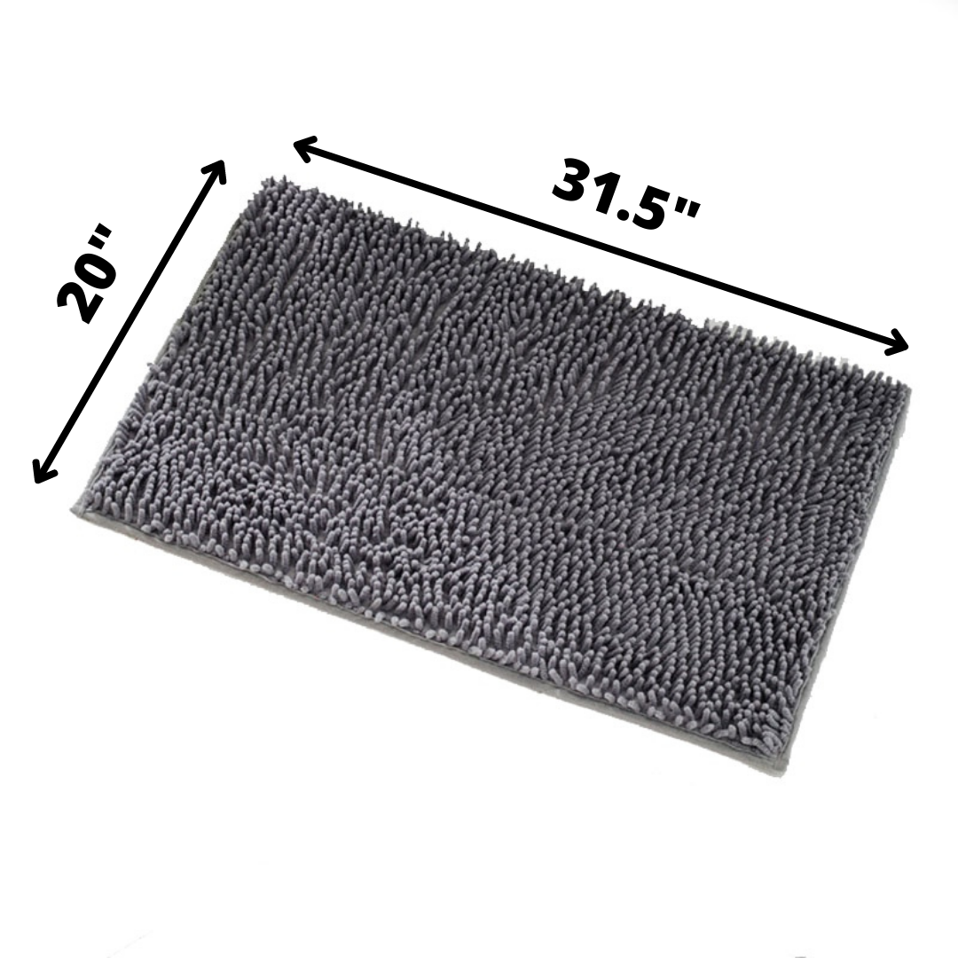 Quick-Dry Paw Cleaning Floor Mat - Superabsorbent Microfiber