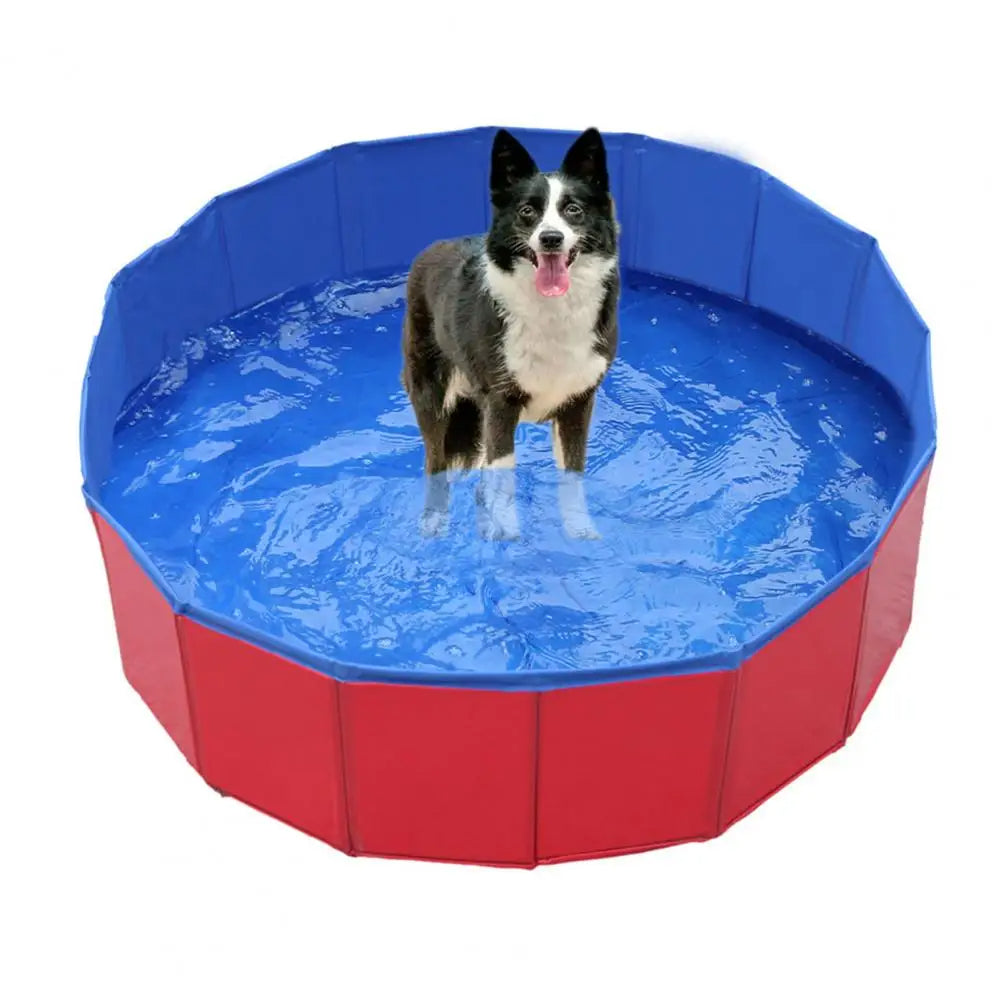 Foldable Dog Pool - Portable Pet Bathing and Play Pool