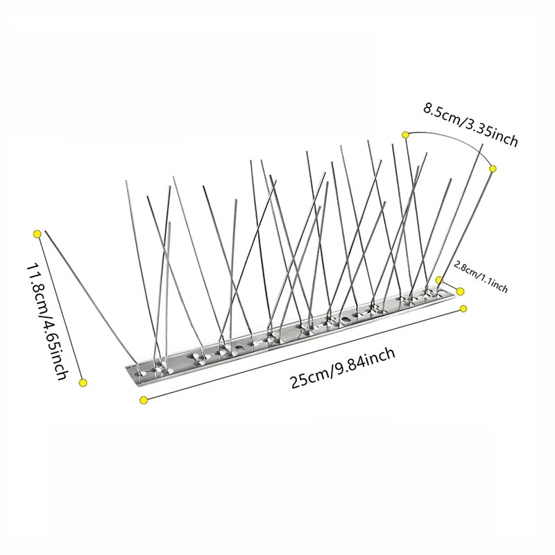 Stainless Steel Outdoor Bird Repellent Spikes