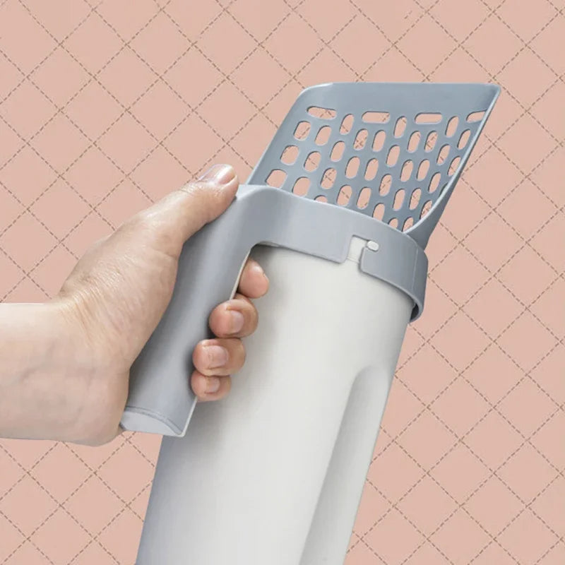 All-In-One Cat Litter Scoop With Waste Container