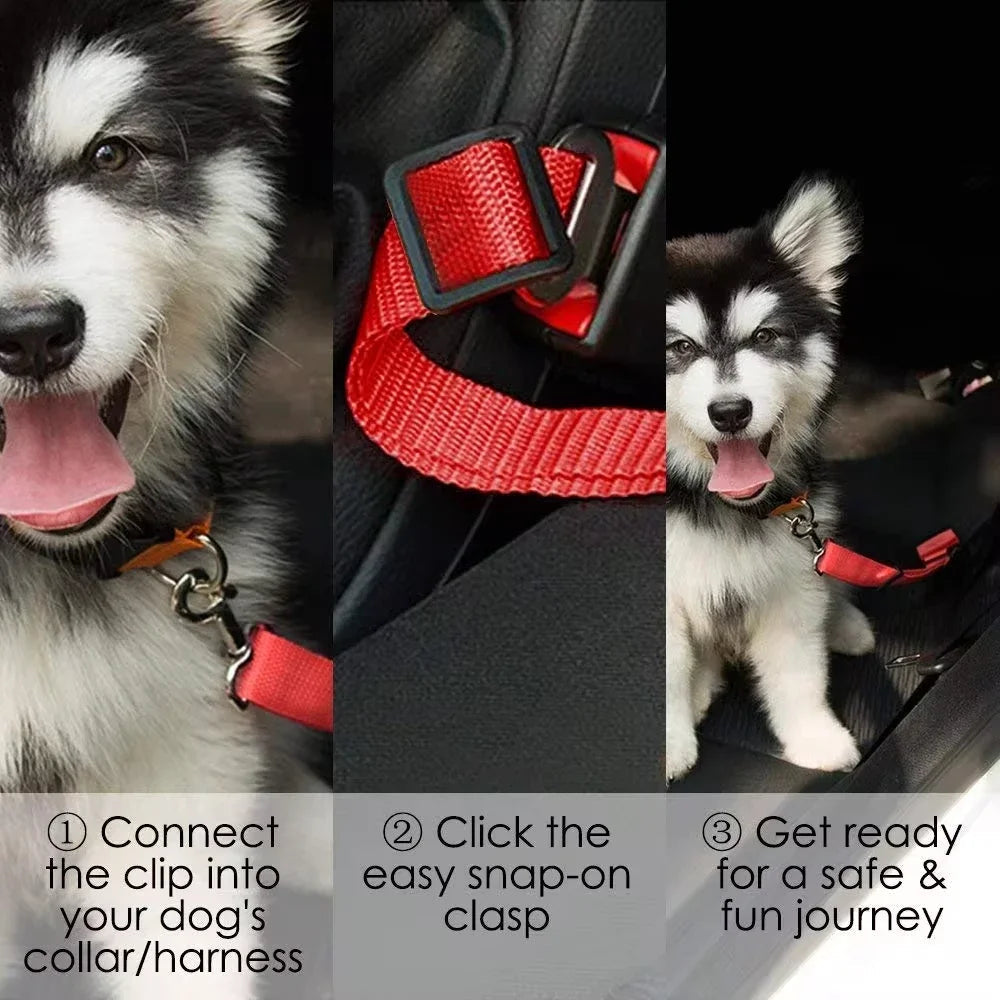 Adjustable Car Seat Belt for Dogs and Cats