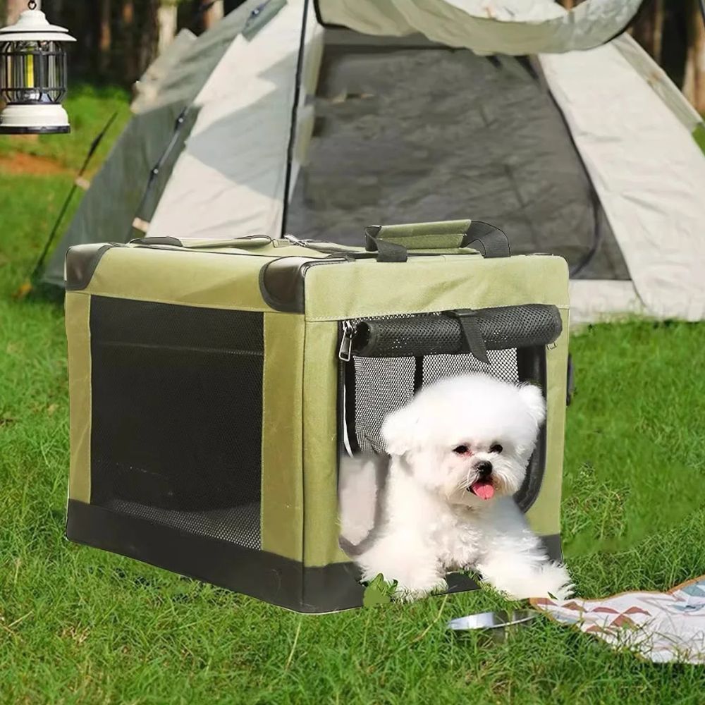 Portable Folding Crate for Small and Medium Dogs