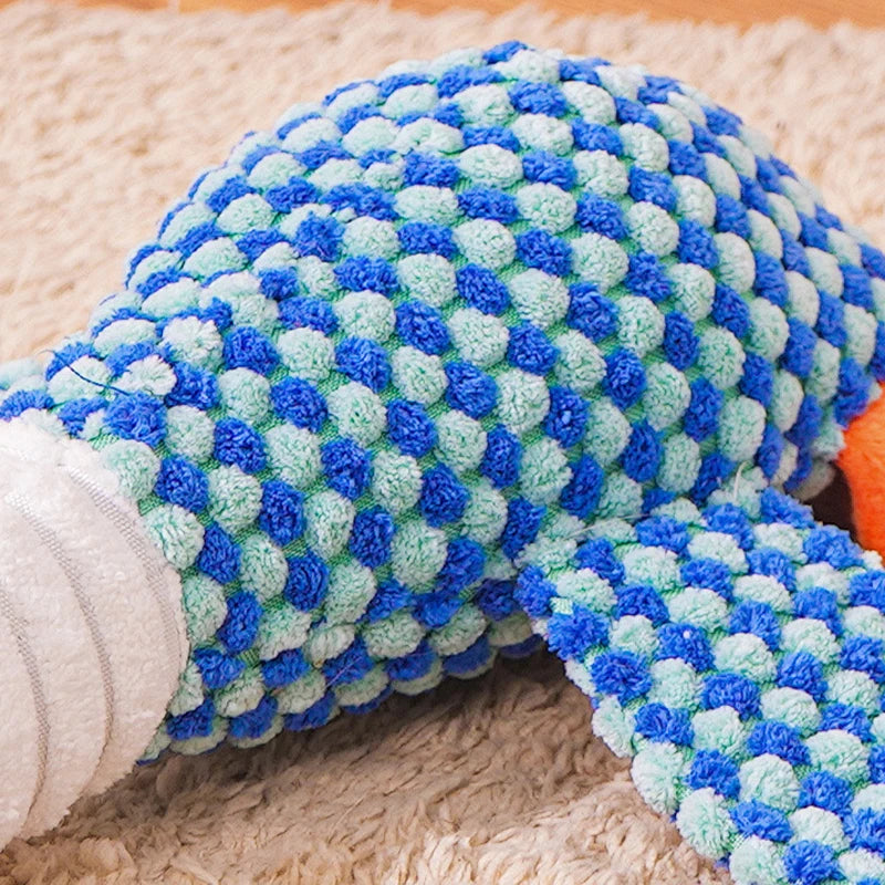 Plush Squeaky Dog Chew Toy for Play and Training