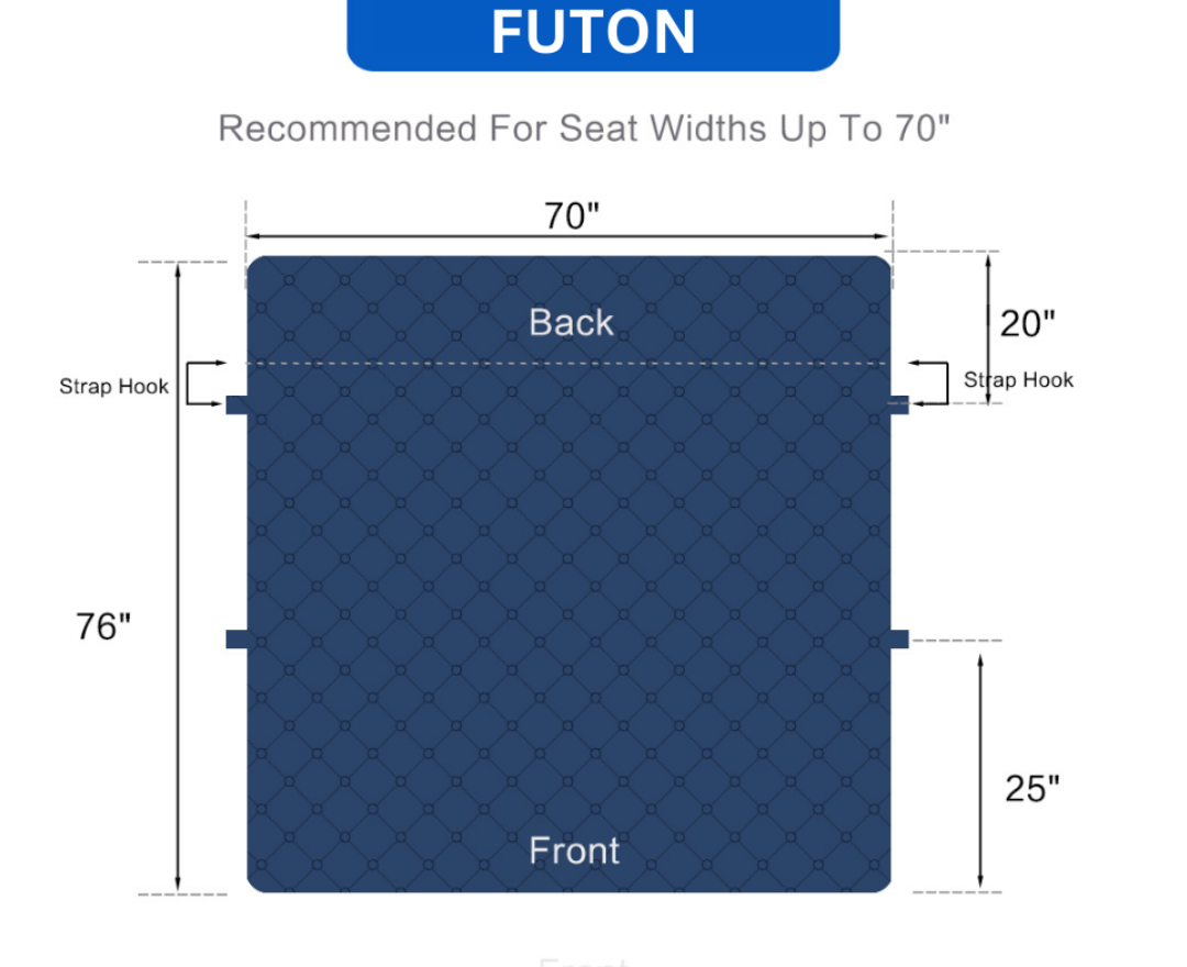 Reversible Couch Cover Furniture Protector with Side Pockets