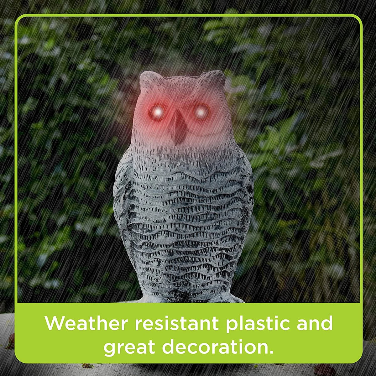 Realistic Owl Decoy Bird and Pest Repeller