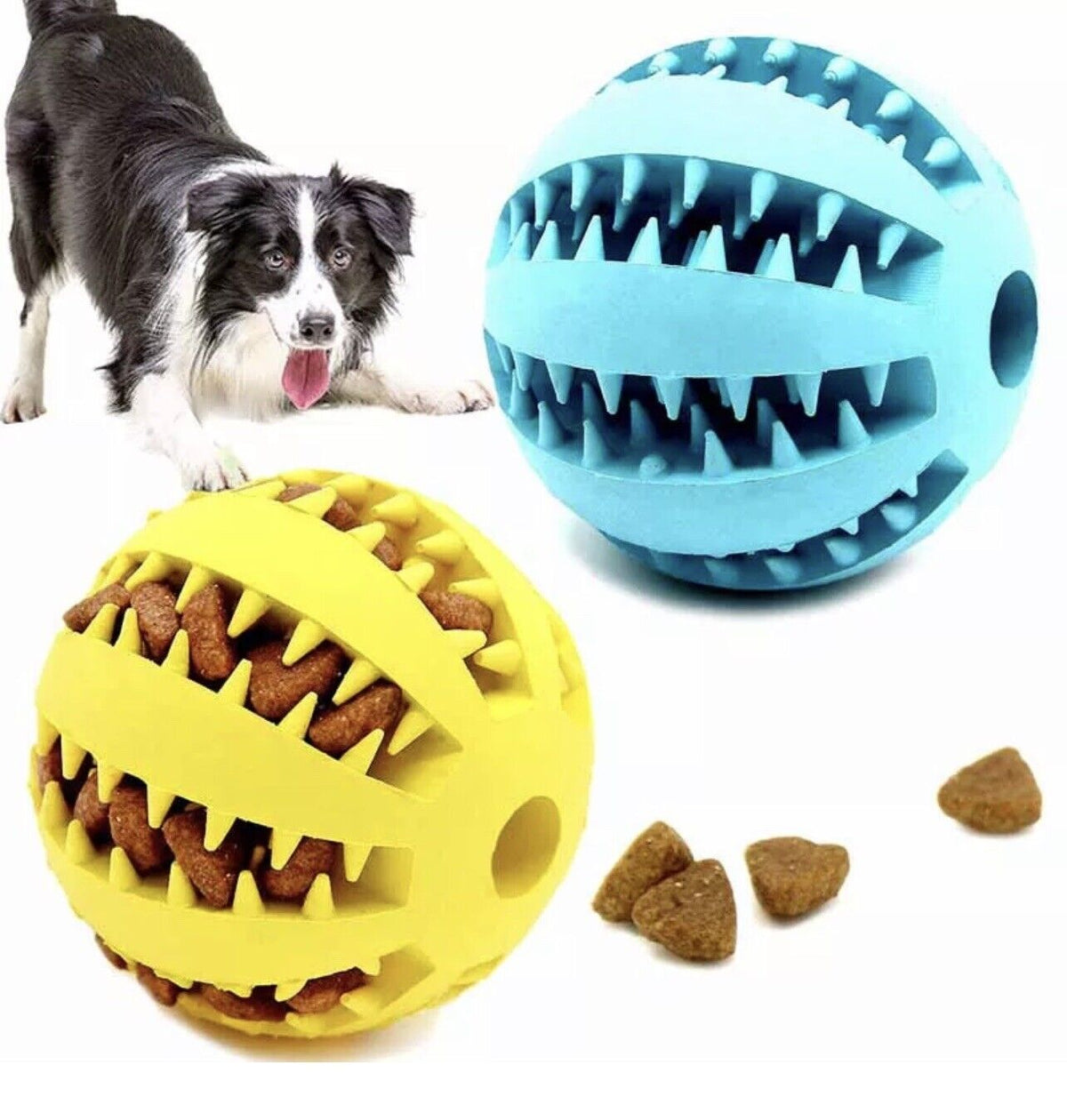 Interactive Rubber Treat Dispensing Ball