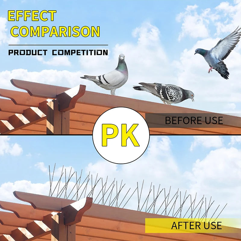 Stainless Steel Outdoor Bird Repellent Spikes