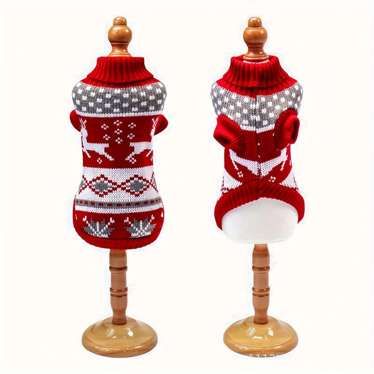 Knitted Christmas Sweater for Small Dogs and Cats