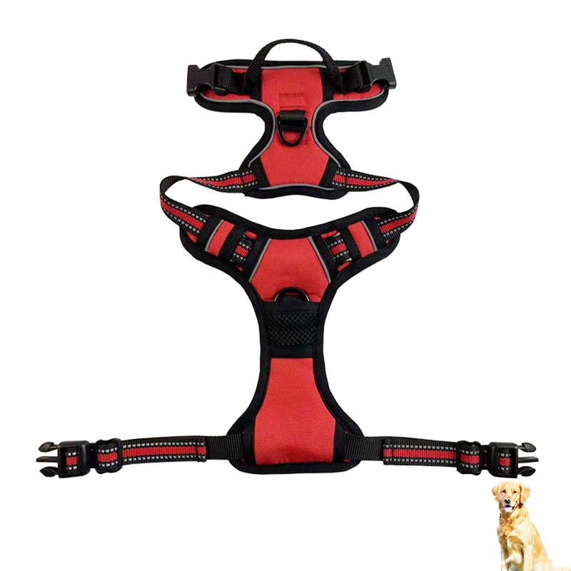 Reflective Nylon Chest &amp; Back Dog Harness