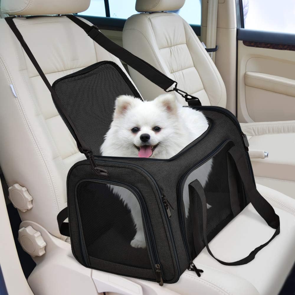 Airline-Approved Pet Carrier Bag for Cats and Dogs Up to 15 Lbs