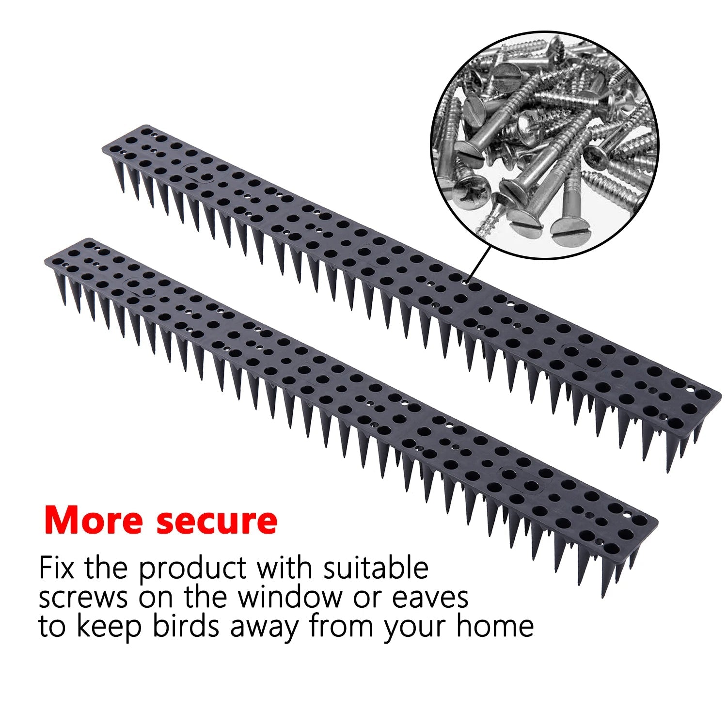 Plastic and Stainless Steel Bird Deterrent Control Spikes