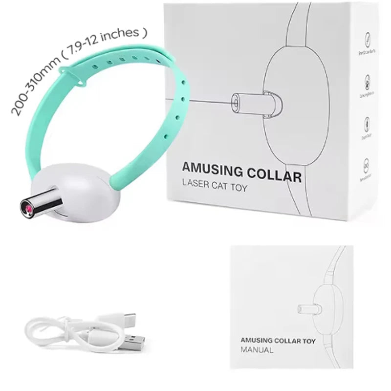 Interactive Laser Cat Collar with USB Rechargeable Battery