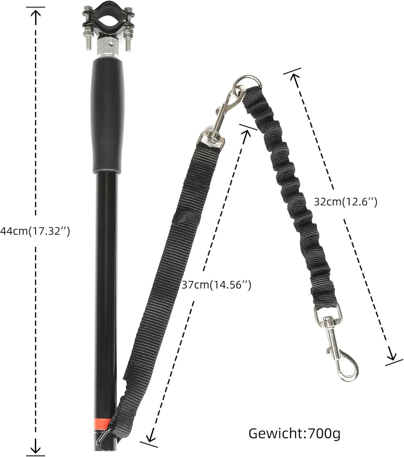 Hands-Free Bike Tow Leash for Dogs