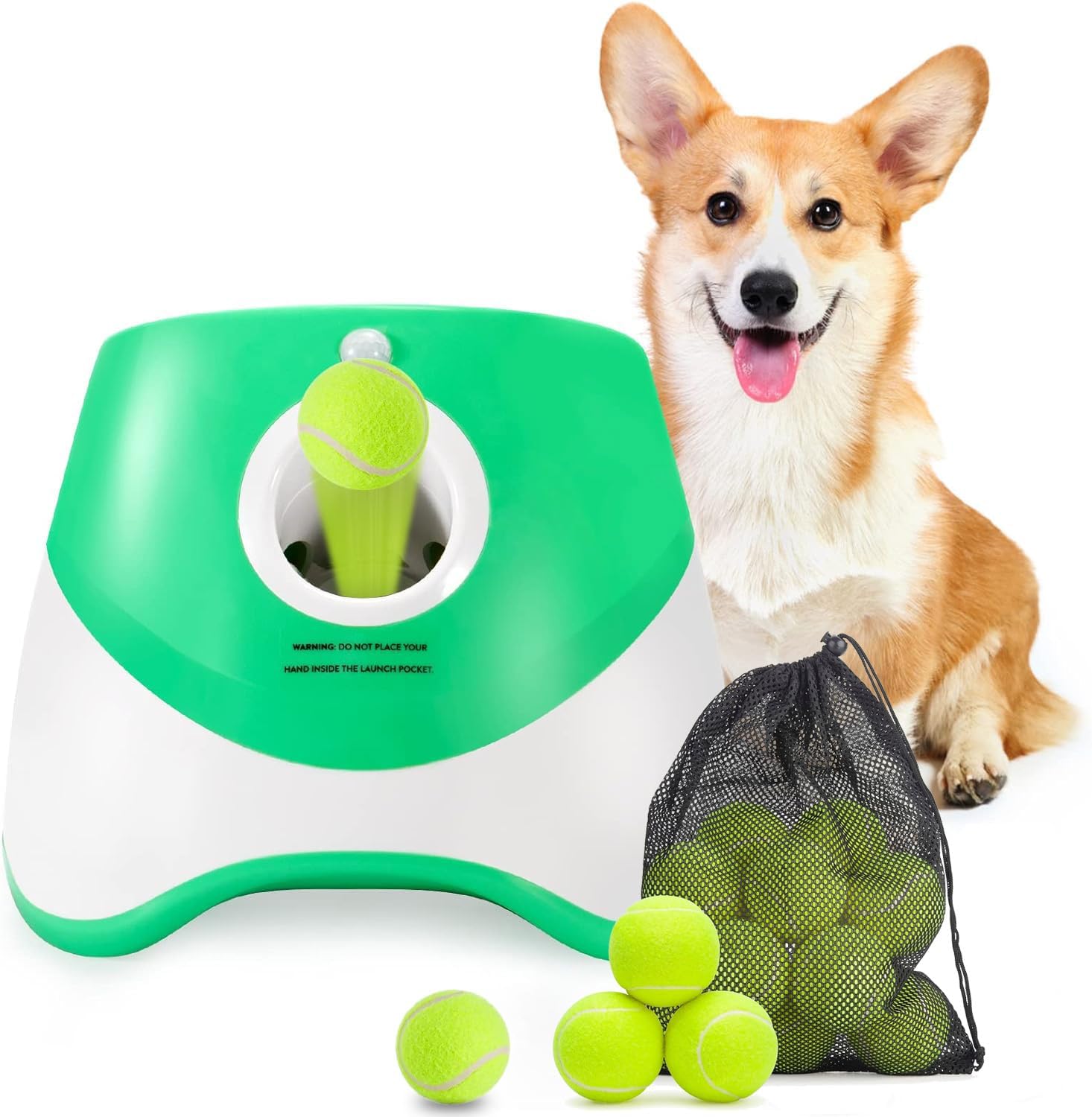 Automatic Dog Ball Launcher, 3 Distance Settings