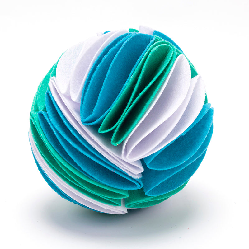 Collapsible IQ Boosting Snuffle Ball for Dogs &amp; Cats