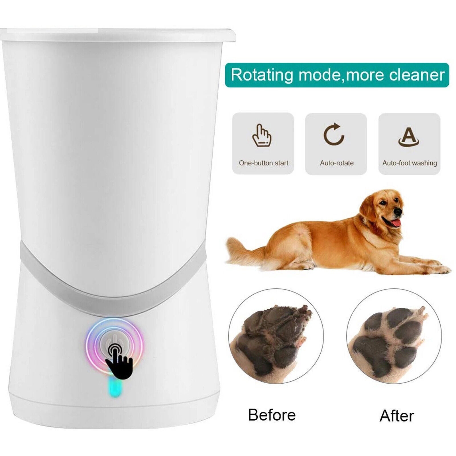 Rechargeable Automatic Dog Paw Cleaner