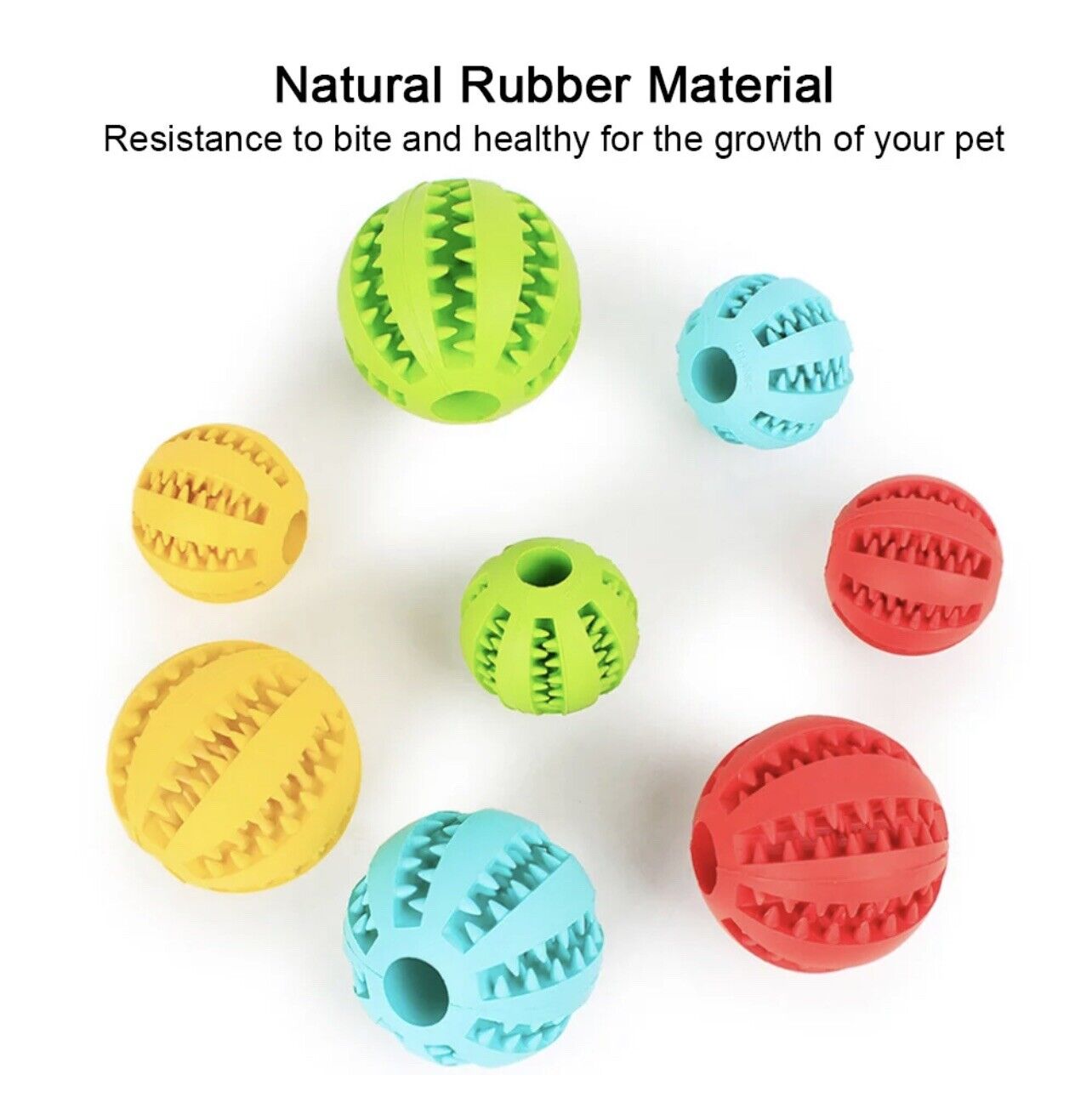 Interactive Rubber Treat Dispensing Ball