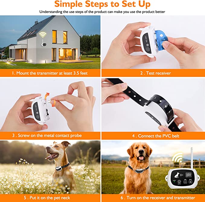 Wireless Dog Fence System with Training Collar