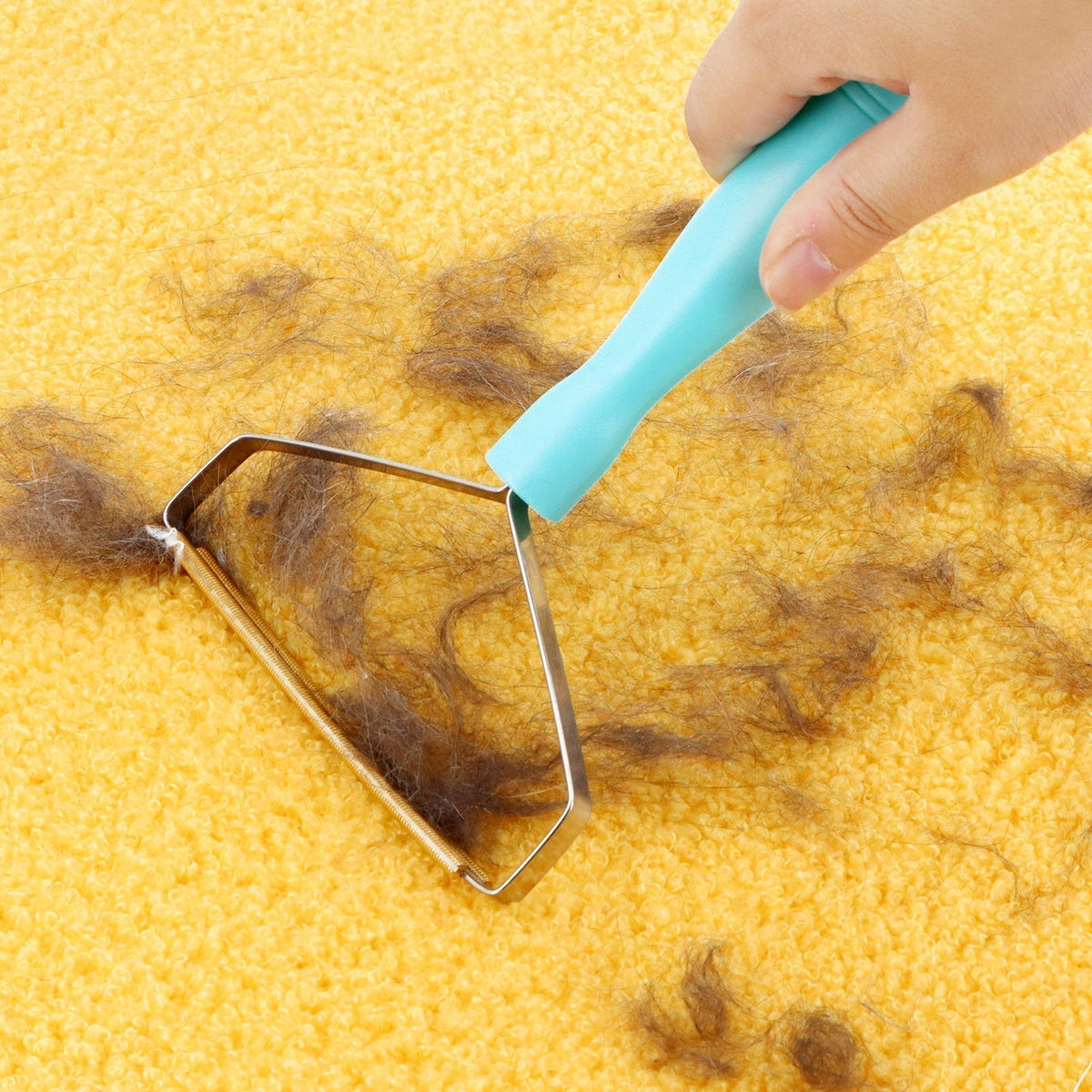 Pet Hair Removal Brush and Carpet Rake for Clean Floors