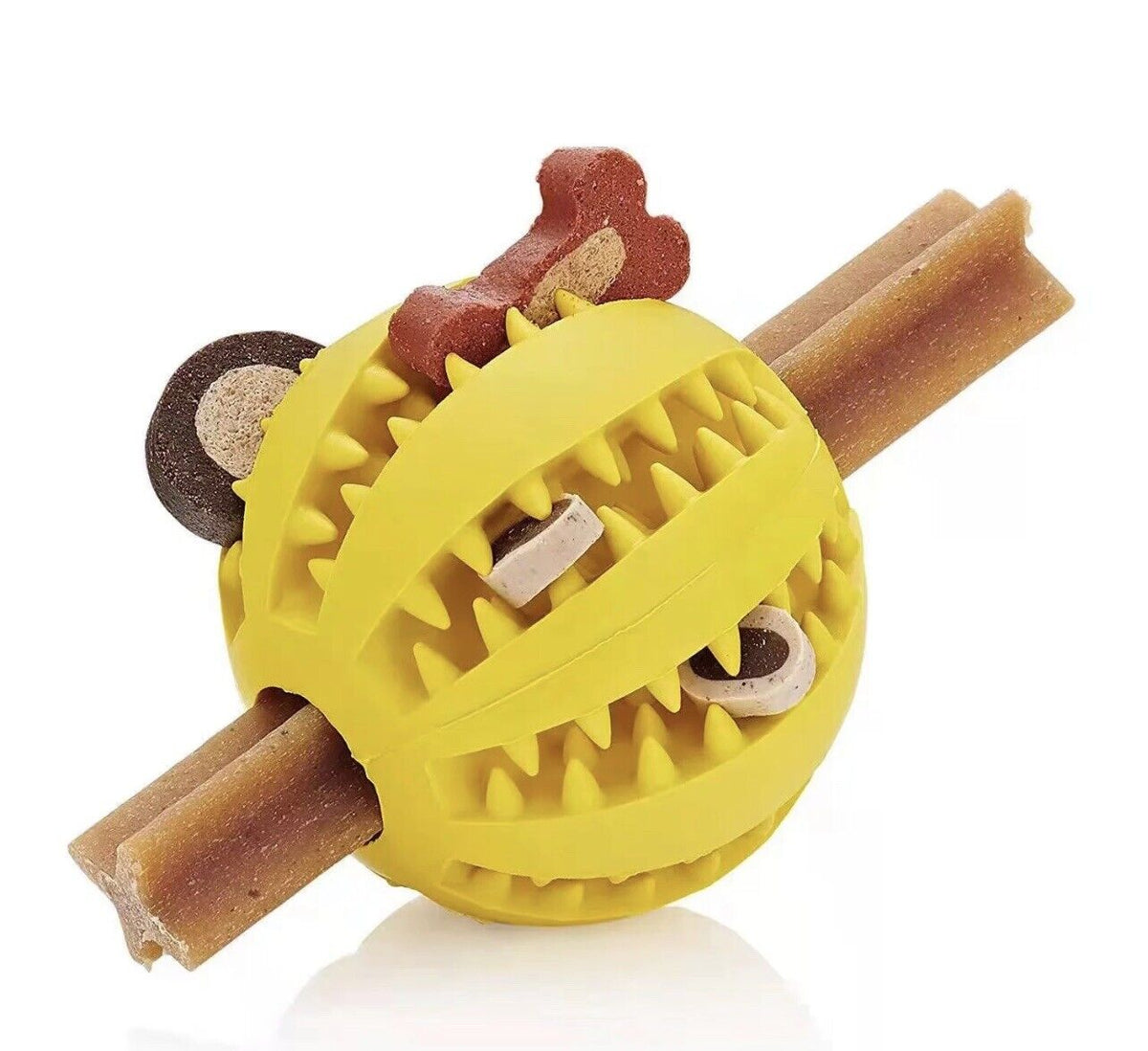 Interactive Rubber Treat Dispensing Ball