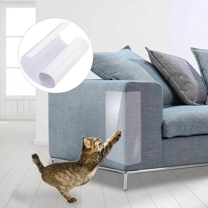 Clear Adhesive Furniture Scratch Guard for Cats