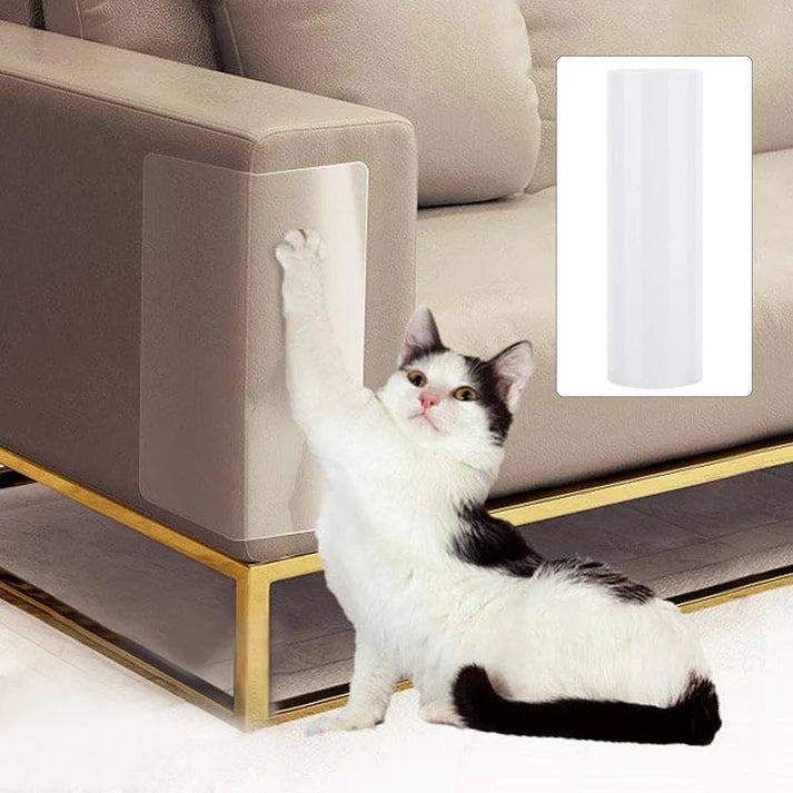 Clear Adhesive Furniture Scratch Guard for Cats