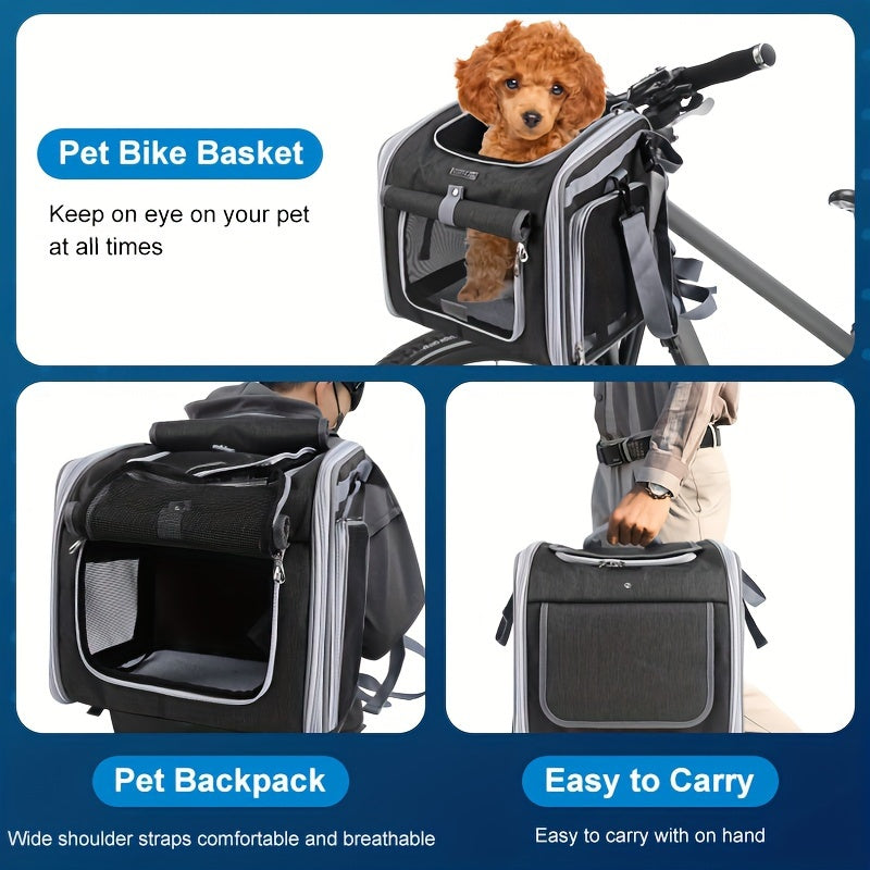 Expandable Bike Basket for Small Pets