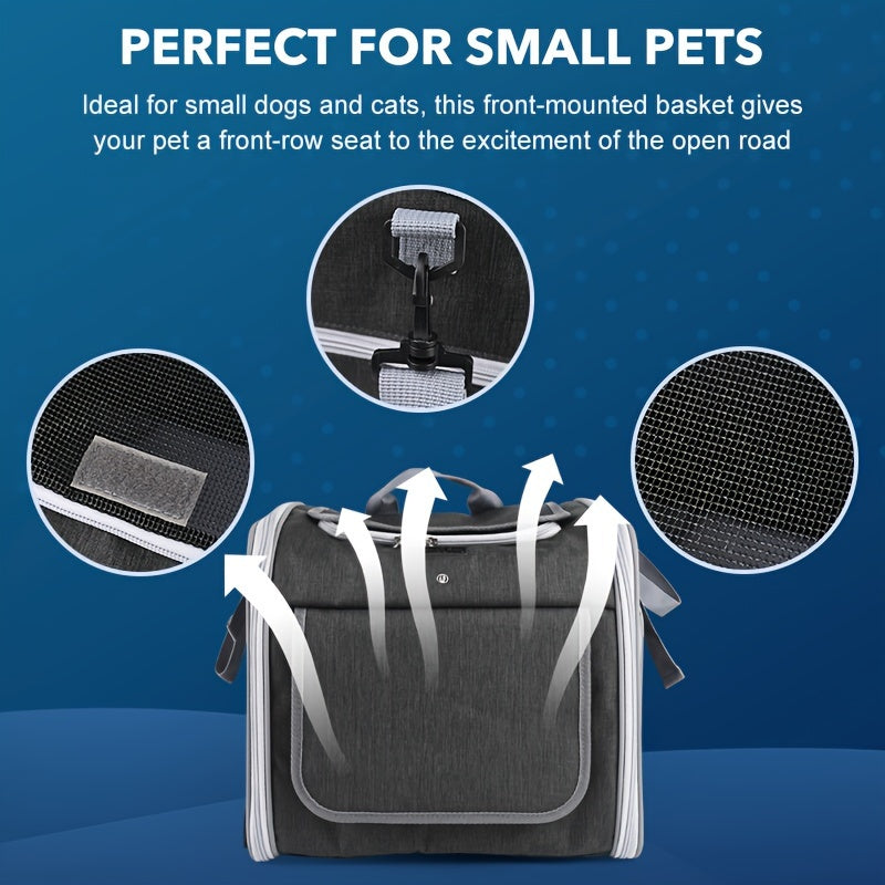 Expandable Bike Basket for Small Pets