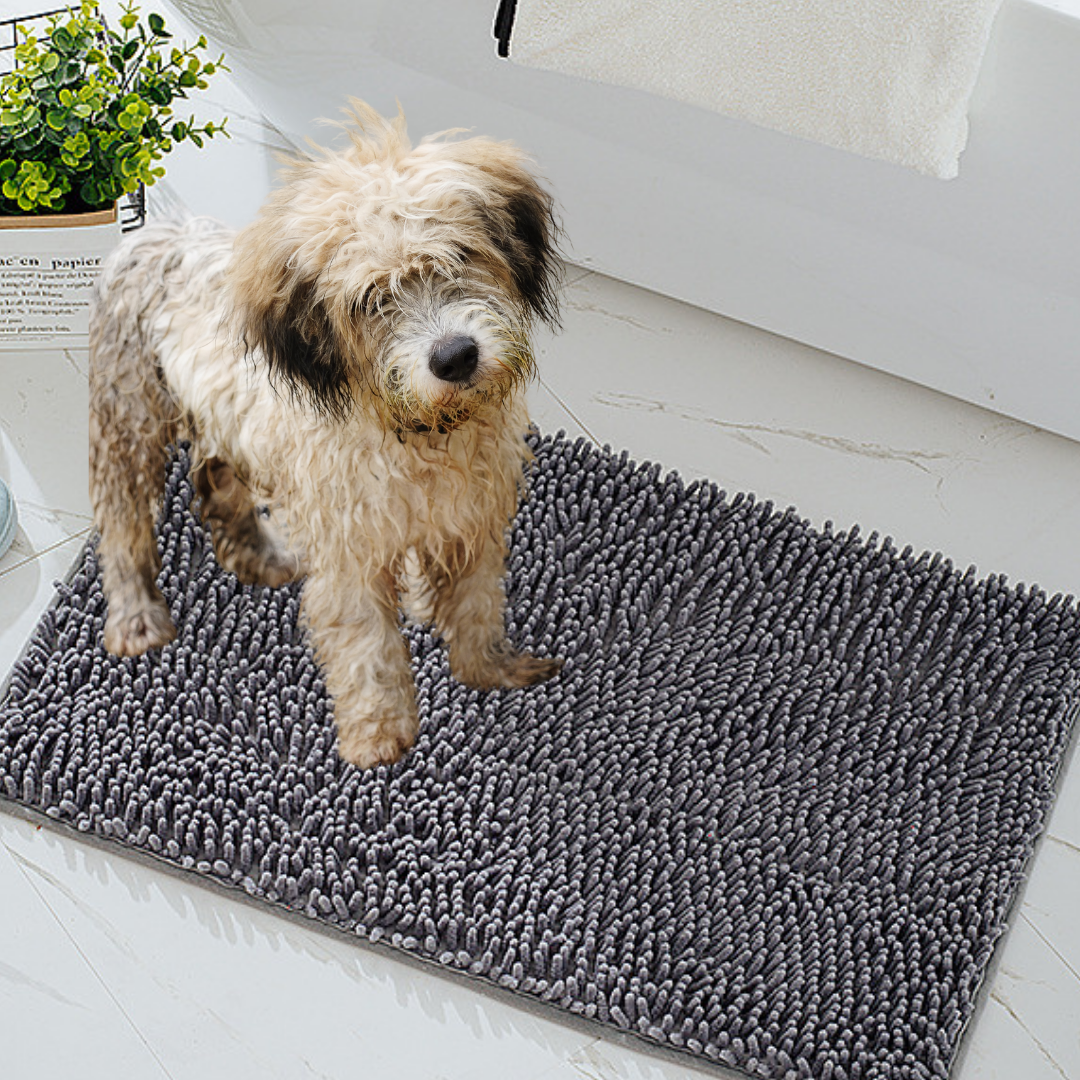 Quick-Dry Paw Cleaning Floor Mat - Superabsorbent Microfiber