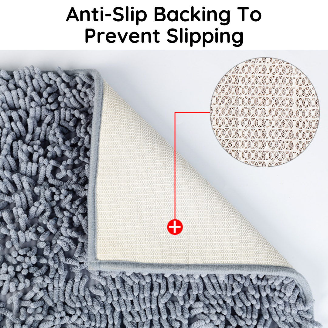 Quick-Dry Paw Cleaning Floor Mat - Superabsorbent Microfiber
