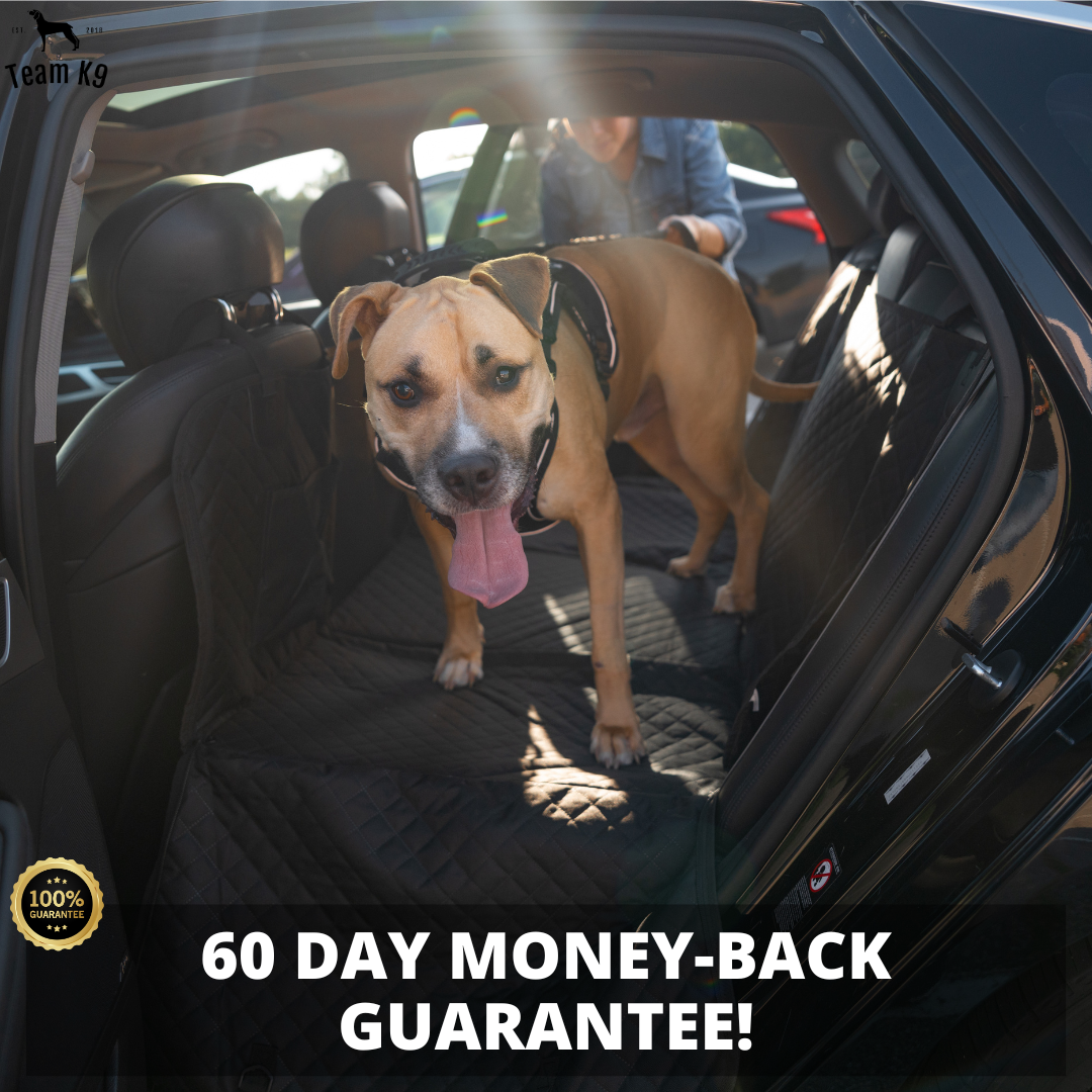 Waterproof Hammock Car Seat Cover for Dogs with Storage