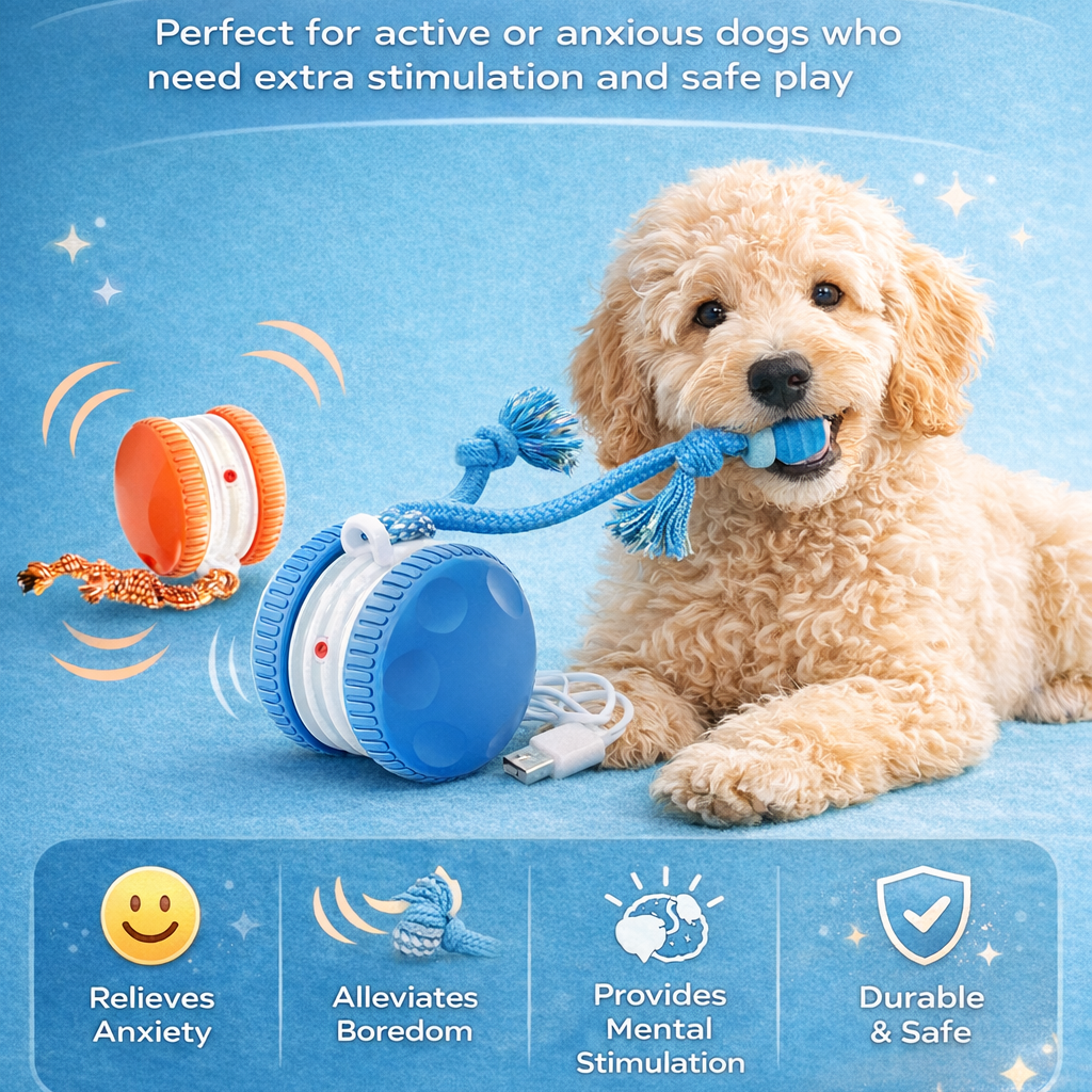 Interactive Dog Enrichment Ball for Anxiety Relief & Calm Play