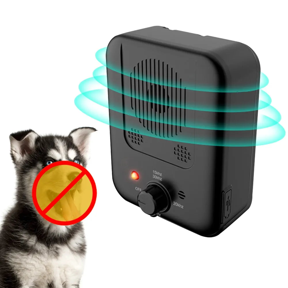 Portable Ultrasonic Bark Deterrent Training Device for Dogs