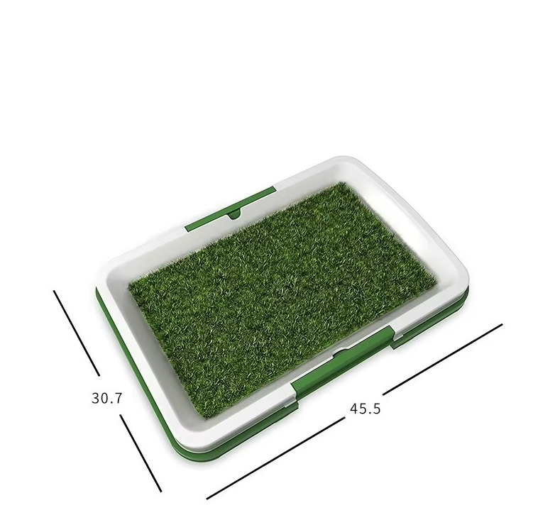 Indoor Dog Potty Tray with Artificial Turf