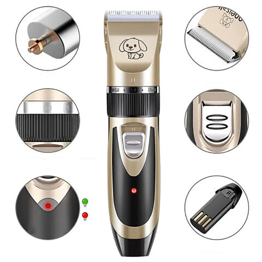 Silent Fur Trimmer Grooming Set for Dogs