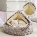 Plush Donut Bed for Dogs and Cats