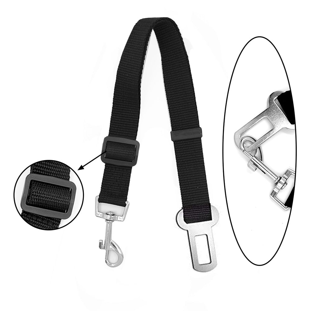 Adjustable Nylon Dog Car Seat Belt Restraint