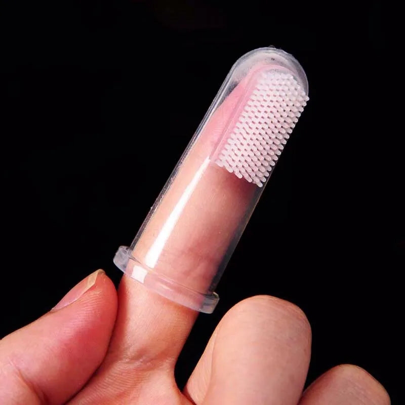 Soft Silicone Finger Toothbrush for Dogs - 5 Pack
