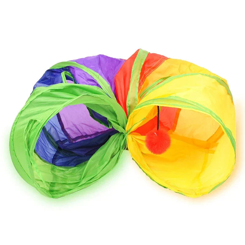 Collapsible Cat Tunnel Toy for Indoor &amp; Outdoor Play