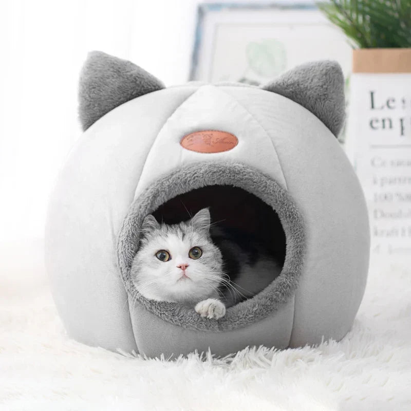Deep Sleep Cat Cave Bed - Cozy Indoor Nest for Cats